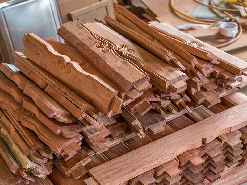 弓长岭楼梯地板柜门的油漆修复-12