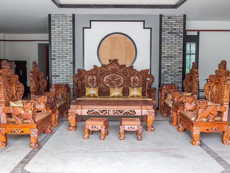 弓长岭老旧红木家具保养维修
